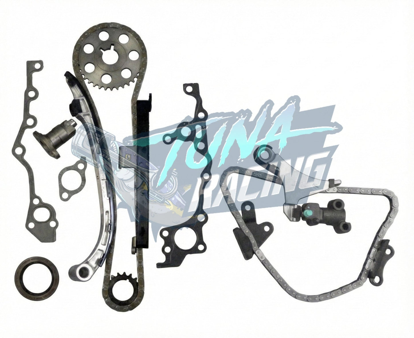 3RZ Timing chain Kit Inc Balance Shaft chain/guides tensioner OSK - Tuna Racing