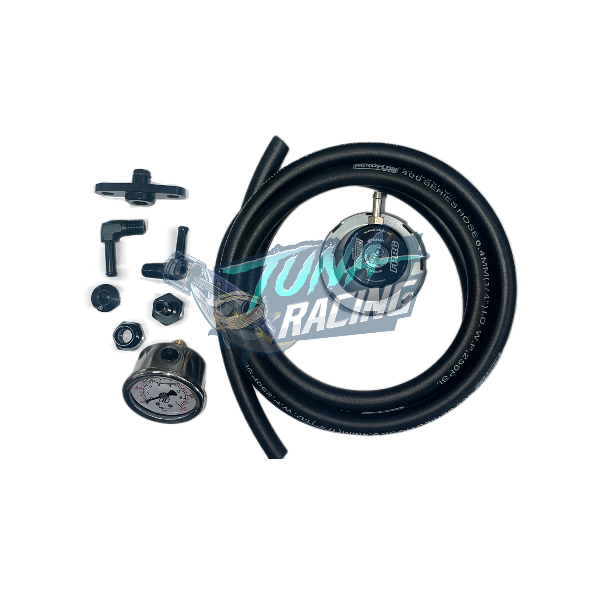 TT Racing Rising Rate Fuel Pressure Regulator - Universal Fit, Red, For Nissan/Holden/Ford/Toyota